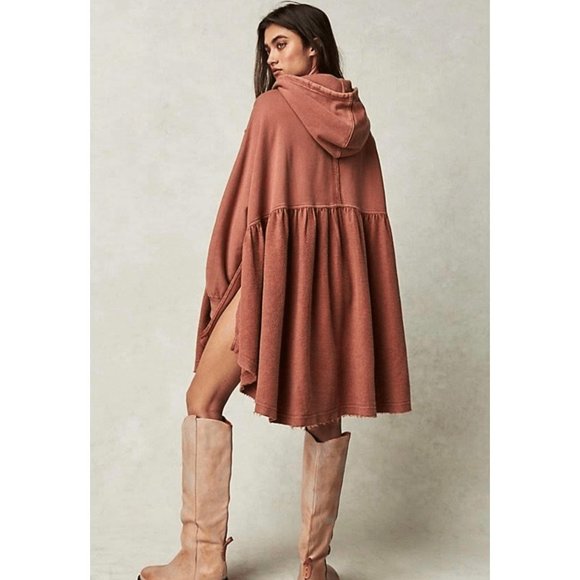 Free People Run Run Cardi Hooded Zip Up Sweatshirt Size XS - Picture 4 of 7